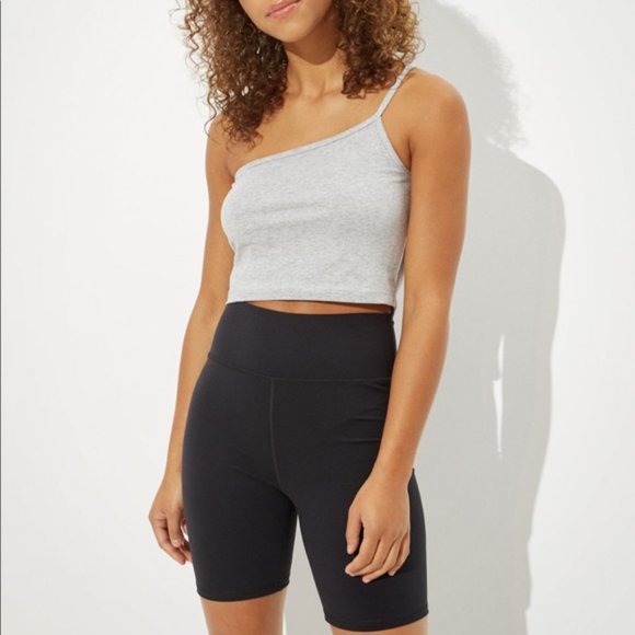 American Eagle Outfitters Pants - American Eagle High rise black bike shorts medium